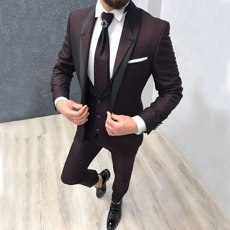 Black Mens Suits For Wedding 3 Pieces Costume Homme Wedding Groom Tuxedos Groomsmen Business Prom Suits Slim Fit Blazer Vest
Black Mens Suits For Wedding 3 Pieces Costume Homme Wedding Groom Tuxedos Groomsmen Business Prom Suits Slim Fit Blazer Vest