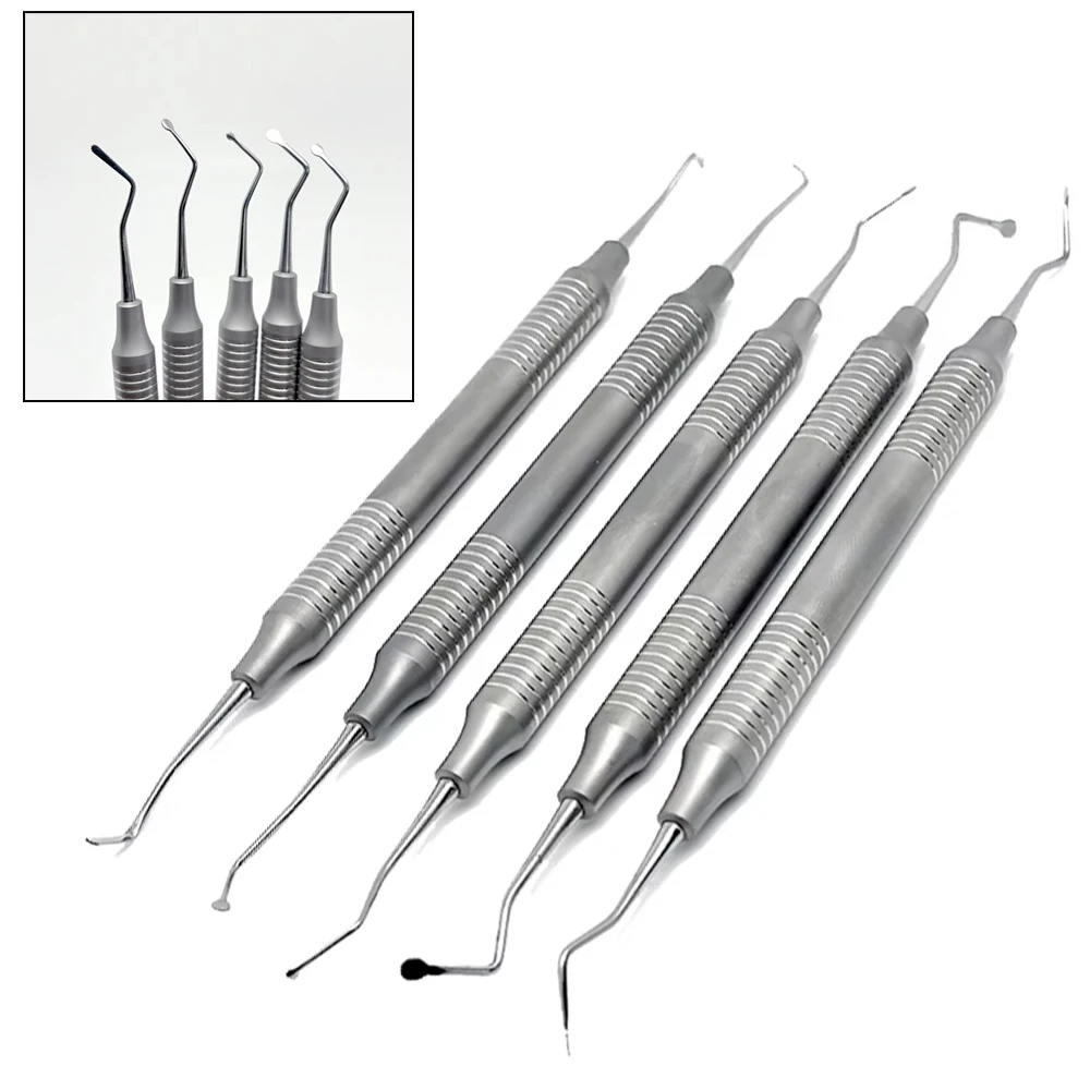 5pcs Dental Separator Serrated Picker Double End Surgical Tool - Stainless Steel Dental Instrument for Dentist Clinic
5pcs Dental Separator Serrated Picker Double End Surgical Tool - Stainless Steel Dental Instrument for Dentist Clinic