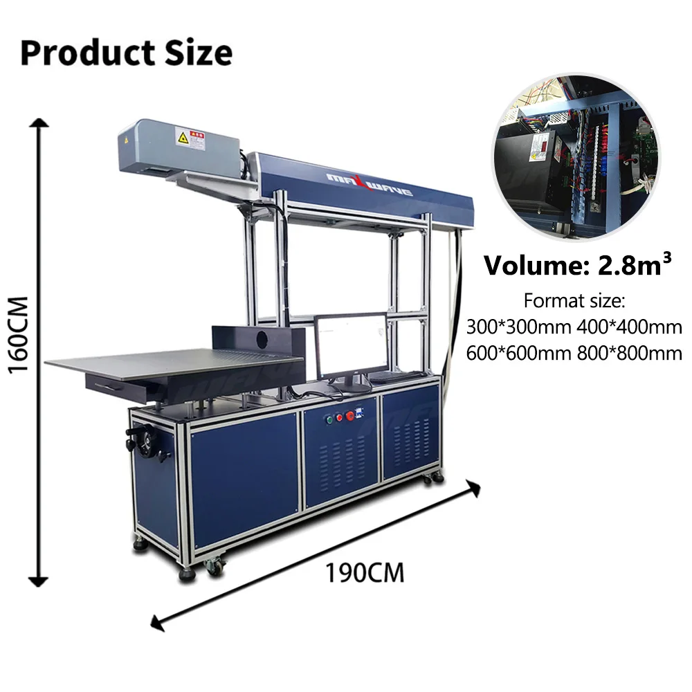 Maxwave Professional CGBD 600*600 CO₂ laser Marker 3D Galvanometer for Thick Materials Adjustable Height Wide Use
Maxwave Professional CGBD 600*600 CO₂ laser Marker 3D Galvanometer for Thick Materials Adjustable Height Wide Use