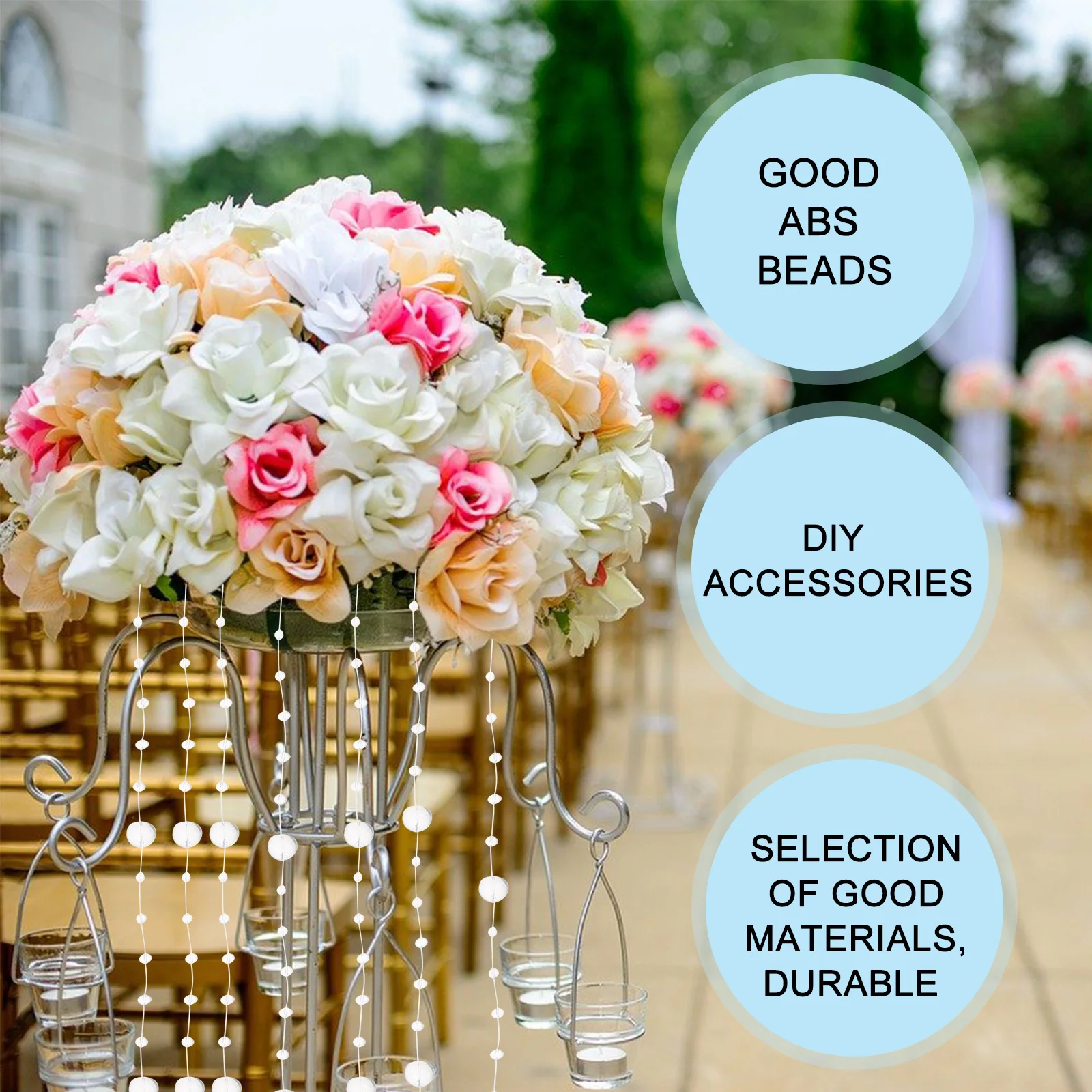 1 Roll Transparent Fishing Line Bead String Multi-Function DIY Garland Party Decoration Beads Chain for Wedding Holiday Layout
1 Roll Transparent Fishing Line Bead String Multi-Function DIY Garland Party Decoration Beads Chain for Wedding Holiday Layout