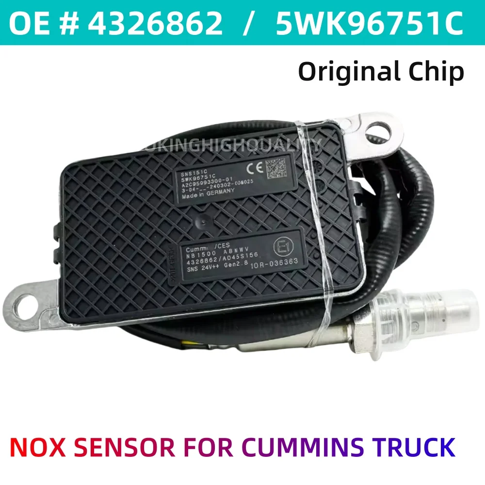 4326862 5WK96751C A2C95992900 High Quality Nitrogen Oxygen Sensor NOX Sensors For CUMMINS Engine
4326862 5WK96751C A2C95992900 High Quality Nitrogen Oxygen Sensor NOX Sensors For CUMMINS Engine