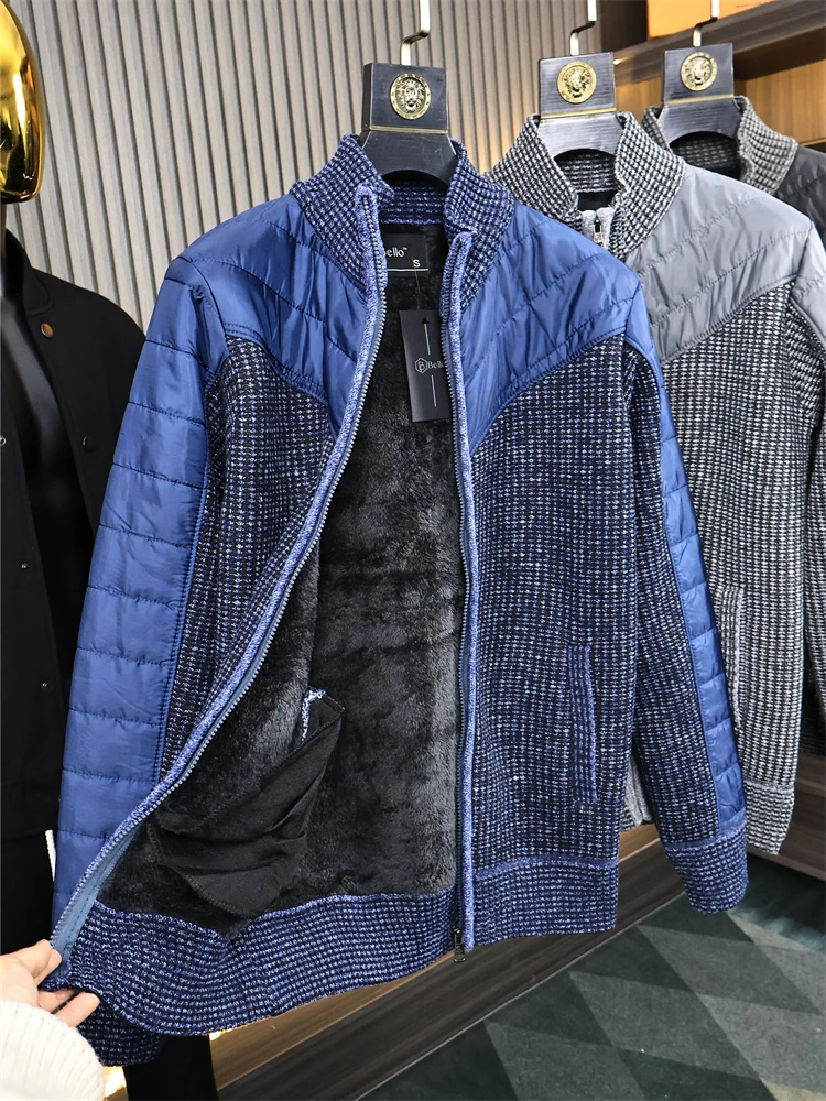 Men's Faion Urban Knitted Fce Lined Casual Cotton Jaet Autumn Winter Thiened Warm Busin Leisure Patchwork Coat
Men's Faion Urban Knitted Fce Lined Casual Cotton Jaet Autumn Winter Thiened Warm Busin Leisure Patchwork Coat