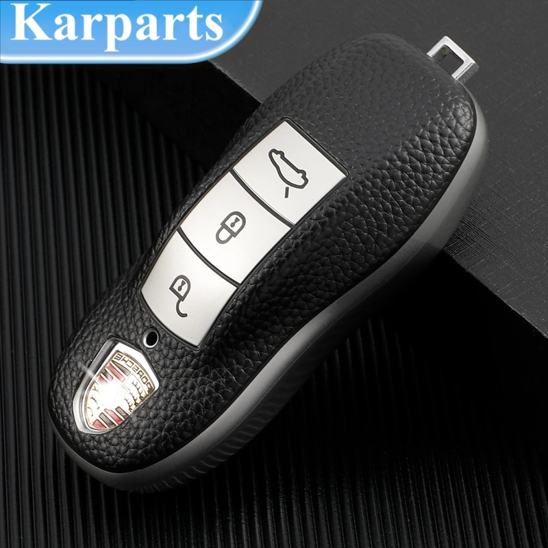 Leather Car Remote Key Case Cover Shell Fob for Porsche Cayenne Panamera Macan Cayman 911 718 918 958 Keychain Accessories
Leather Car Remote Key Case Cover Shell Fob for Porsche Cayenne Panamera Macan Cayman 911 718 918 958 Keychain Accessories