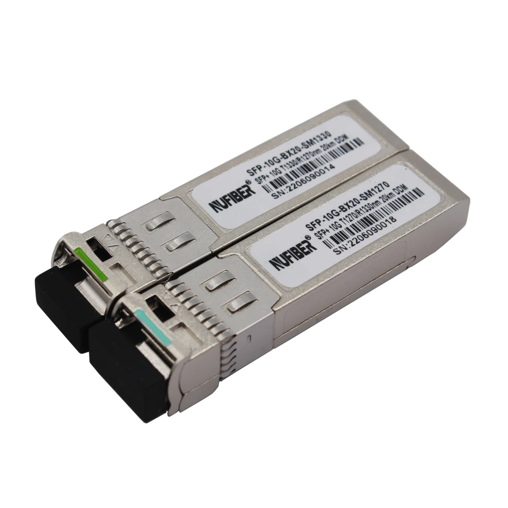 10G SFP+ Transceiver Single Mode 20km Fiber Optic Equipment Model SFP-10G-BX20-SM1270
10G SFP+ Transceiver Single Mode 20km Fiber Optic Equipment Model SFP-10G-BX20-SM1270