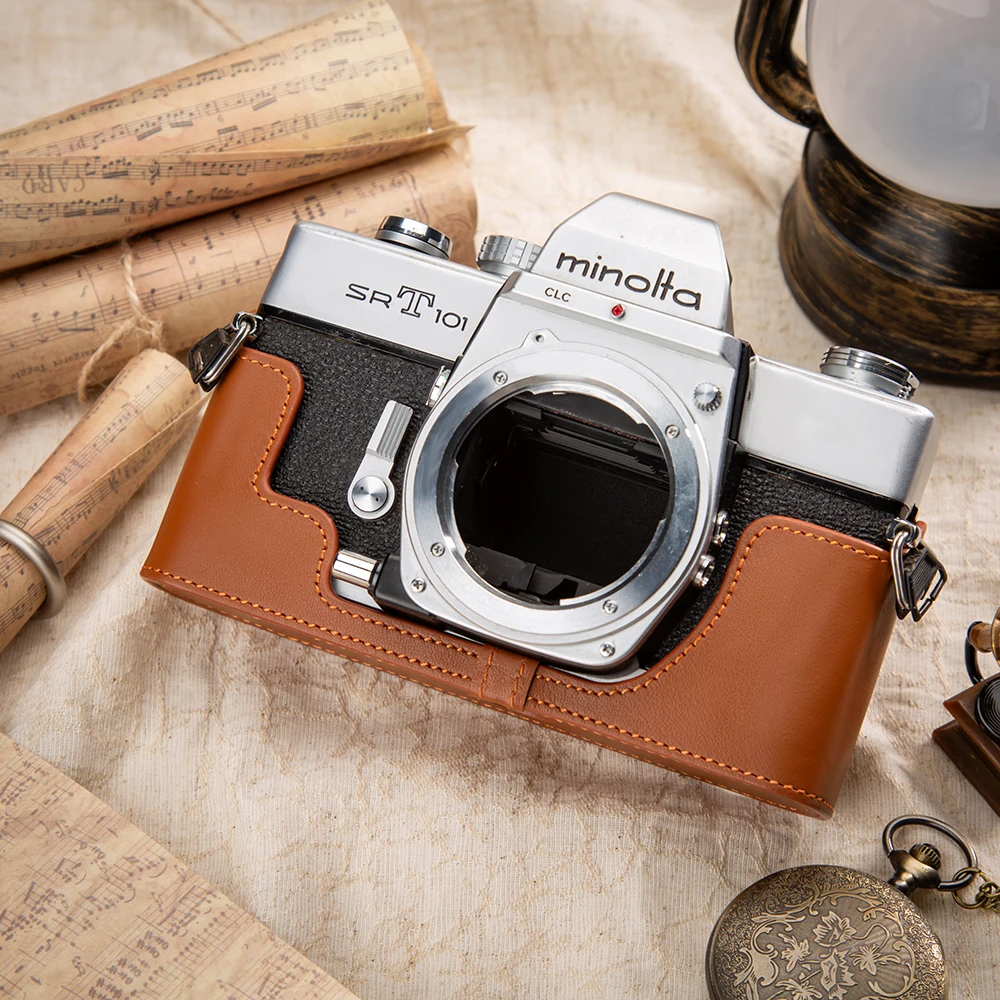 Genuine Leather Camera Half Case For Minolta SRT-101 Case SRT-101 Bag Leather Camera Bag Protective Case Photography Accessories
Genuine Leather Camera Half Case For Minolta SRT-101 Case SRT-101 Bag Leather Camera Bag Protective Case Photography Accessories