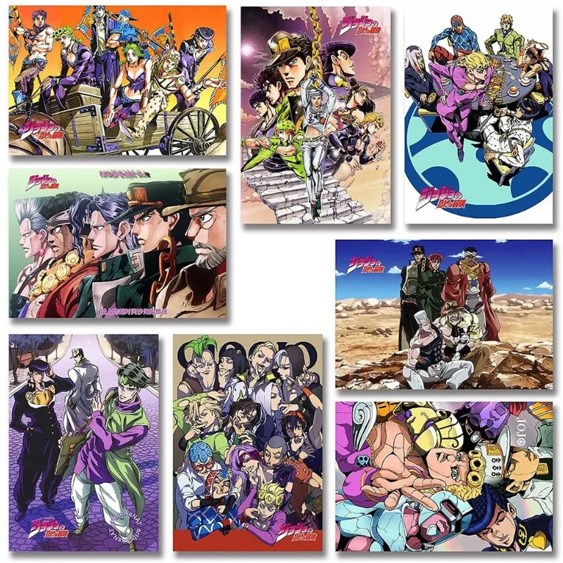 Japanese Anime JoJo's Bizarre Adventure Cartoon Canvas Poster Bedroom Wall Living Room Background Decoration
Japanese Anime JoJo's Bizarre Adventure Cartoon Canvas Poster Bedroom Wall Living Room Background Decoration