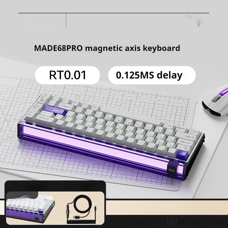 Small Bee MADE68PRO Magnetic Axis Keyboard RT0.01 Gaming Esports Gift With High Precision And Comfortable Hand Feeling
Small Bee MADE68PRO Magnetic Axis Keyboard RT0.01 Gaming Esports Gift With High Precision And Comfortable Hand Feeling
