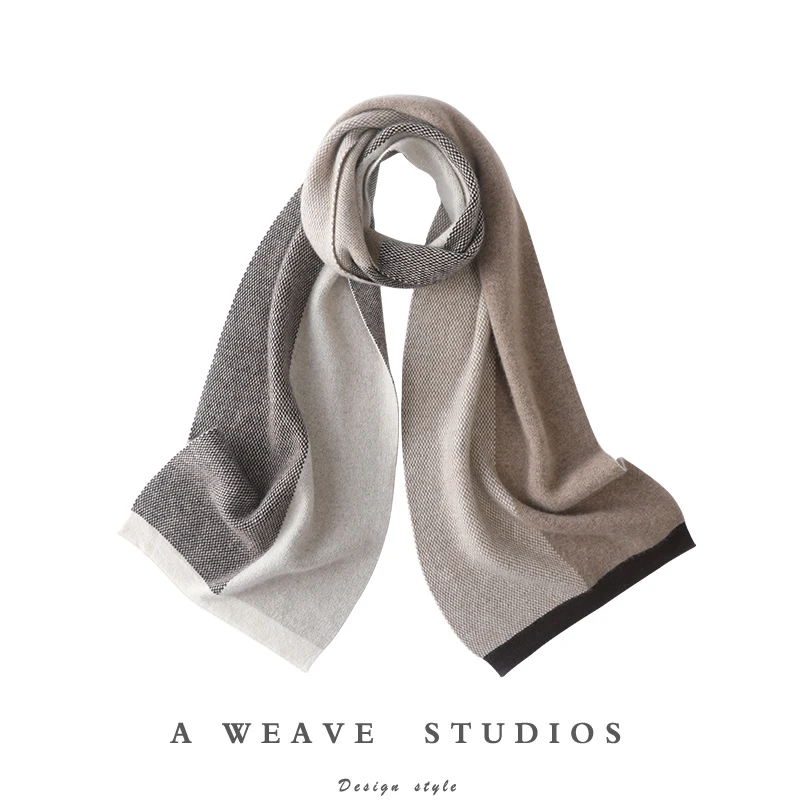 Luxury Women 100% Cashmere Scarf Color block Basic Simple Style Scarf Autumn Winter Soft Warm Cashmere Knitted Scarf Fashion Top
Luxury Women 100% Cashmere Scarf Color block Basic Simple Style Scarf Autumn Winter Soft Warm Cashmere Knitted Scarf Fashion Top