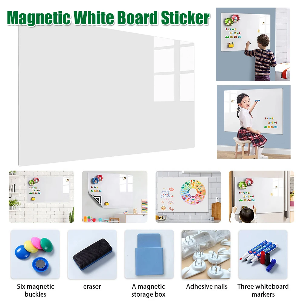 Магнитная доска-стикер, съемная, настенная, для сухого стирания, с магнитной поверхностью, для детей, офиса, дома
Магнитная доска-стикер, съемная, настенная, для сухого стирания, с магнитной поверхностью, для детей, офиса, дома