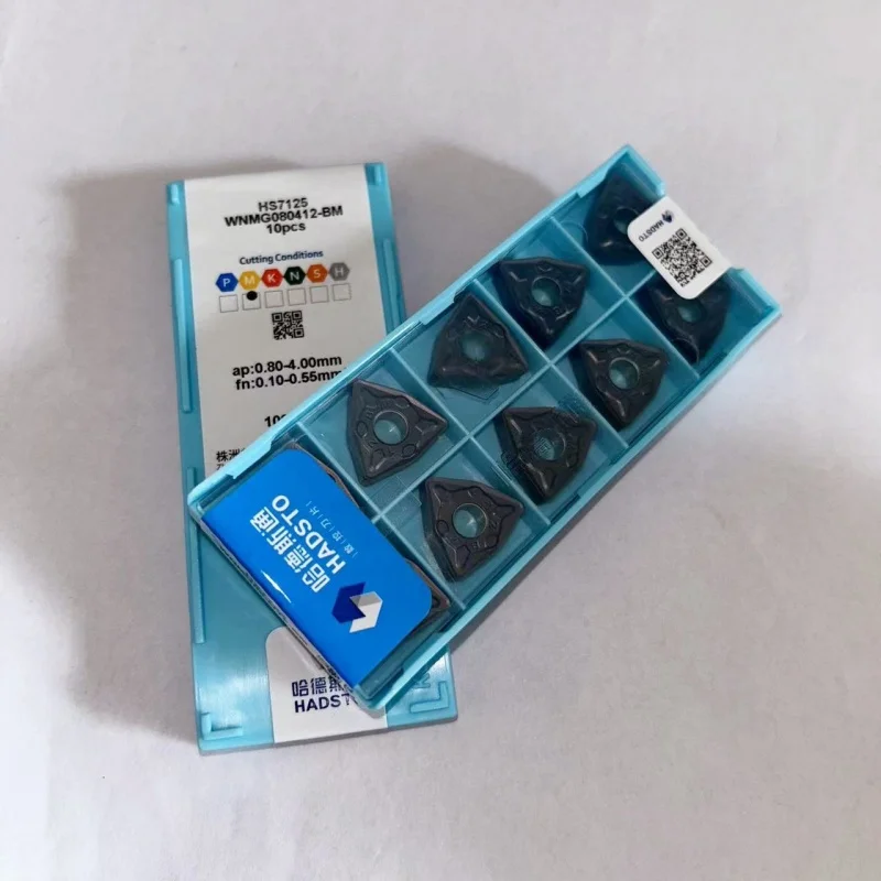 WNMG080412-BM HS7125 CNC turning tool blade carbide inserts High-Quality Precision Cutting Tools 10Pcs
WNMG080412-BM HS7125 CNC turning tool blade carbide inserts High-Quality Precision Cutting Tools 10Pcs