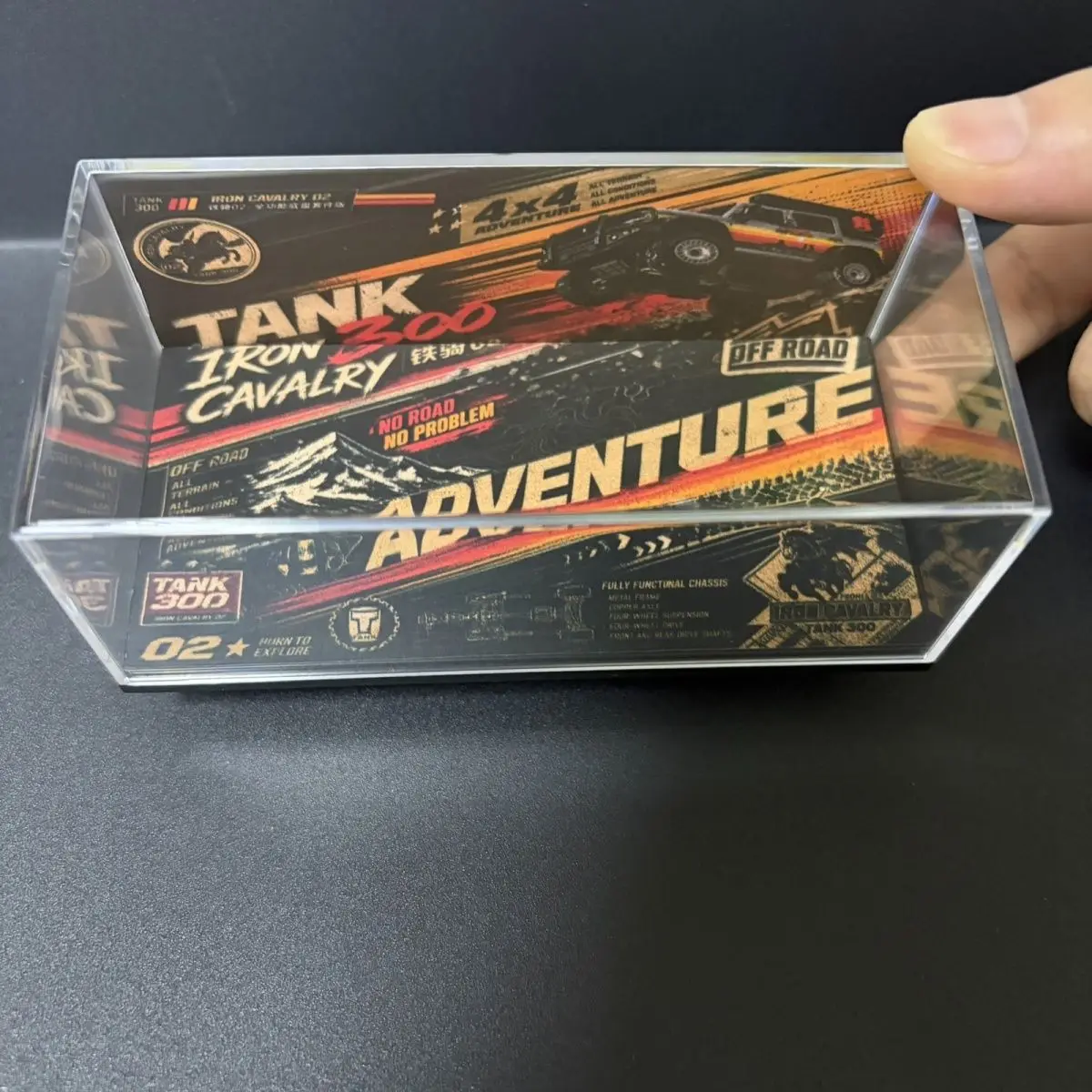1/64 car model acrylic display box scene TANK300 Iron Cavalry 02
1/64 car model acrylic display box scene TANK300 Iron Cavalry 02