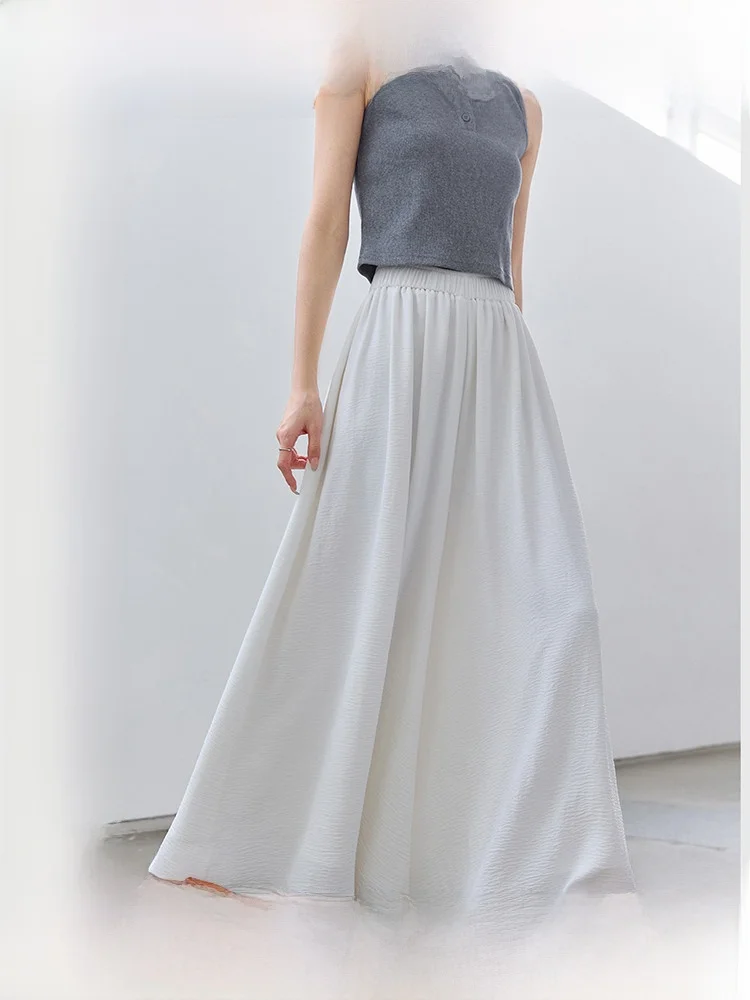 Casual Wide Leg Pants Women's Loose Elastic Waist Design Spring Autumn New Sle High Waist Skirt Pants Simple Commute Sle
Casual Wide Leg Pants Women's Loose Elastic Waist Design Spring Autumn New Sle High Waist Skirt Pants Simple Commute Sle