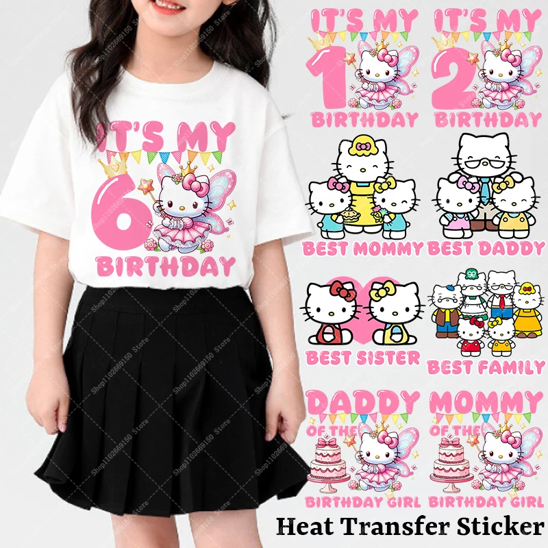 Наклейка «Hello Kitty», теплопередача, одинаковые одинаковые нашивки для всей семьи, милая одежда с героями мультфильмов, аппликации, наклейка «сделай сам», футболка, декор, подарки
Наклейка «Hello Kitty», теплопередача, одинаковые одинаковые нашивки для всей семьи, милая одежда с героями мультфильмов, аппликации, наклейка «сделай сам», футболка, декор, подарки
