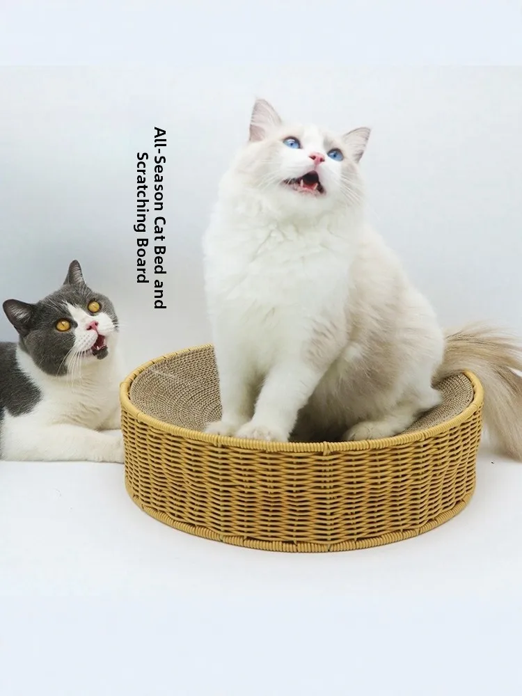Handwoven round Large Size Fake Vine Nest Waable Breathable Warm Anti-Scratch Replaceable Inner Core Scratching Board
Handwoven round Large Size Fake Vine Nest Waable Breathable Warm Anti-Scratch Replaceable Inner Core Scratching Board