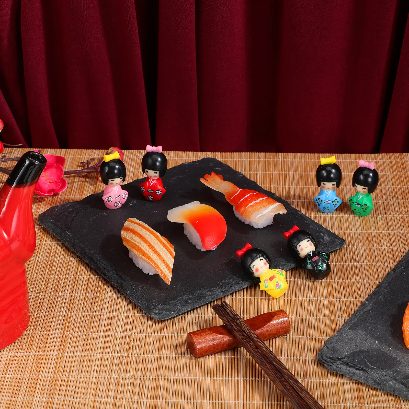 12Pcs Japanese Kimono Mini Ornament Set Exquisite Craftsmanship Vibrant Colors Traditional Aesthetic Desktop Bookshelf Terrarium
12Pcs Japanese Kimono Mini Ornament Set Exquisite Craftsmanship Vibrant Colors Traditional Aesthetic Desktop Bookshelf Terrarium