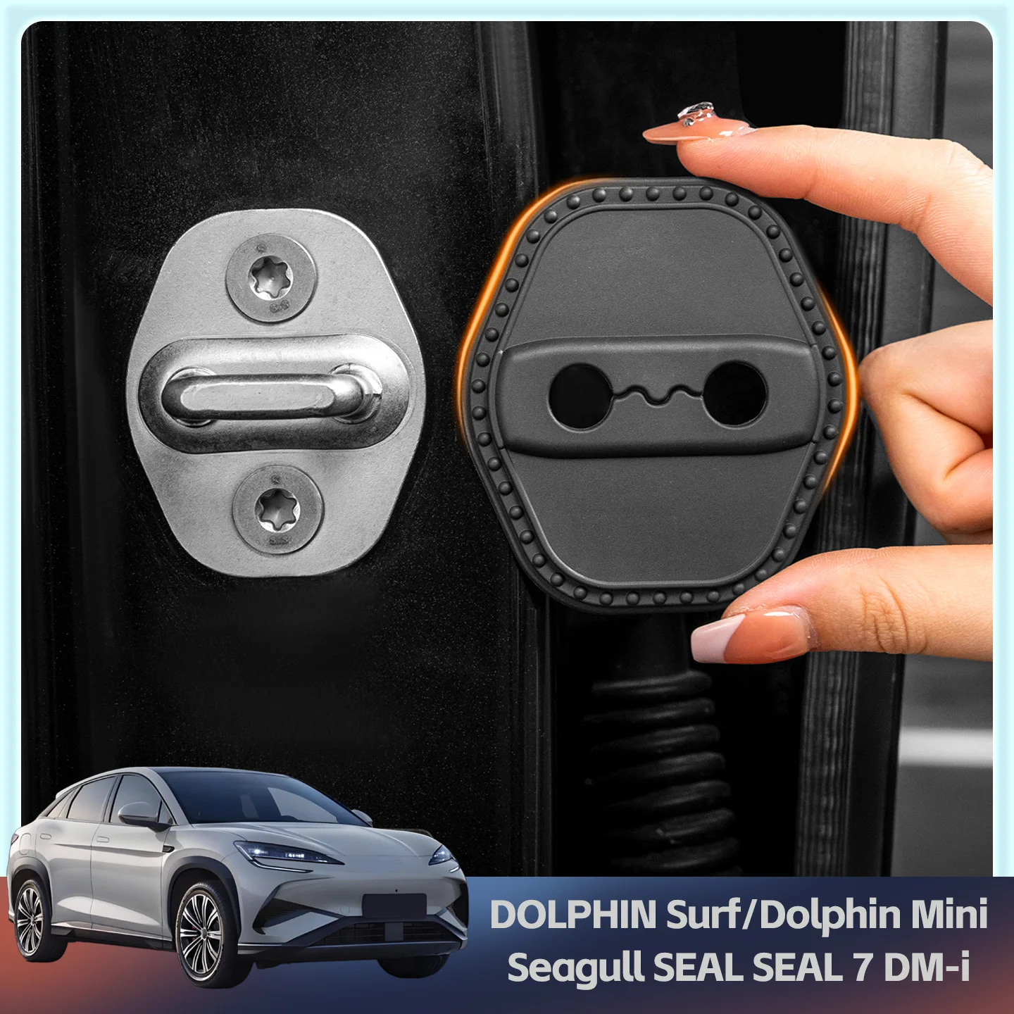 2/4Pcs Silicone Car Door Lock Cover Protective Decoration Case For BYD DOLPHIN Surf/Dolphin Mini Seagull SEAL SEAL 7 DM-i
2/4Pcs Silicone Car Door Lock Cover Protective Decoration Case For BYD DOLPHIN Surf/Dolphin Mini Seagull SEAL SEAL 7 DM-i