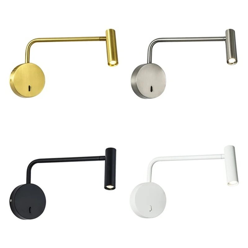 Nordic Minimalist Rotatable Wall Lamps with Switch LED Spotligh Indoor Lighting Bedside for Bedroom Wall Sconce Lighting Fixture
Nordic Minimalist Rotatable Wall Lamps with Switch LED Spotligh Indoor Lighting Bedside for Bedroom Wall Sconce Lighting Fixture