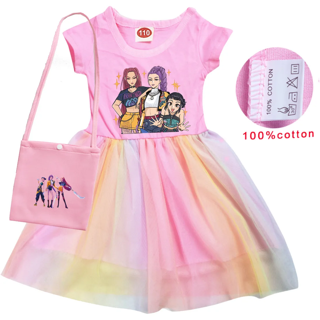 Рождественское платье KPop «Охотники на демонов», летний костюм принцессы для девочек, повседневные платья для маленьких девочек + сумка, одежда для дня рождения
Рождественское платье KPop «Охотники на демонов», летний костюм принцессы для девочек, повседневные платья для маленьких девочек + сумка, одежда для дня рождения