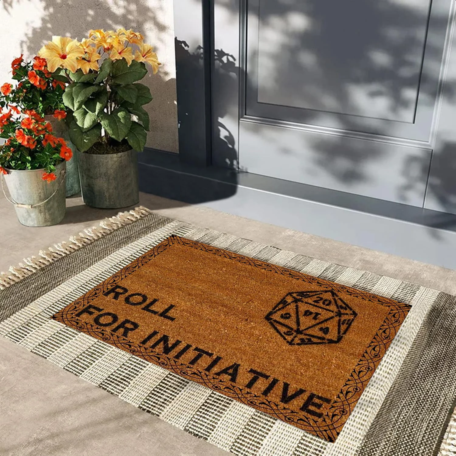 Roll For Initiative Door Mats,Doormats Outdoor Entrance,Video Game Rug,Game Lover Welcome Mat Front Door Mats 45*75,Rubber
Roll For Initiative Door Mats,Doormats Outdoor Entrance,Video Game Rug,Game Lover Welcome Mat Front Door Mats 45*75,Rubber