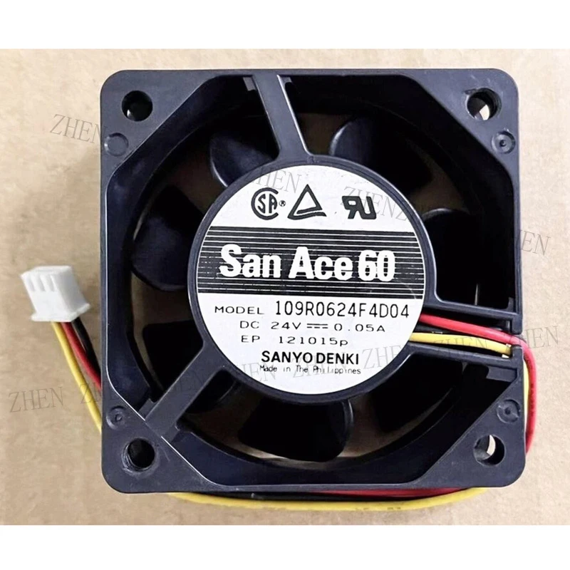 S New 109R0624F4D04 24V 0.05A 3-wire Inverter cooling fan For Sanyo San Ace 60
S New 109R0624F4D04 24V 0.05A 3-wire Inverter cooling fan For Sanyo San Ace 60