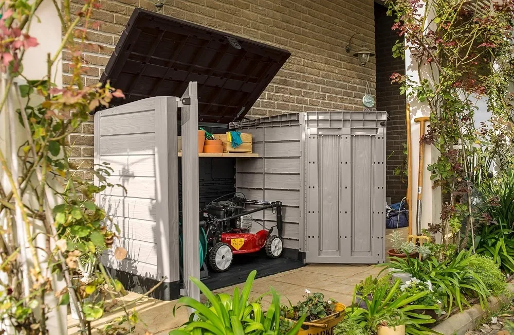 Customizable Outdoor Garden Furniture Storage Shed Beige with Brown Lid Fade Free All Weather Resistant, Standard Delivery
Customizable Outdoor Garden Furniture Storage Shed Beige with Brown Lid Fade Free All Weather Resistant, Standard Delivery