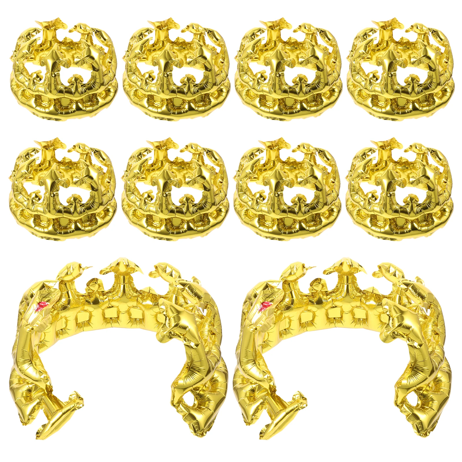 10 Pcs Crown Headband Inflatable Balloon Hats Birthday Aluminum Film Props Bright Color Comfortable
10 Pcs Crown Headband Inflatable Balloon Hats Birthday Aluminum Film Props Bright Color Comfortable