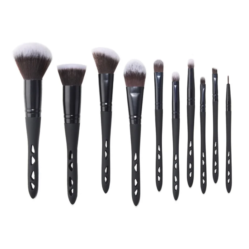 10Black Makeup Brush Suit Plastic Floor Control Handle Double Color Wool Fiber Wool
10Black Makeup Brush Suit Plastic Floor Control Handle Double Color Wool Fiber Wool