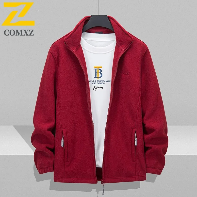 Men Jacket Stand Collar Warm Stylish Solid Color Baggy Outdoor Hiking Travel Fleece Coat Work Casual Windproof Lightweight Coat
Men Jacket Stand Collar Warm Stylish Solid Color Baggy Outdoor Hiking Travel Fleece Coat Work Casual Windproof Lightweight Coat