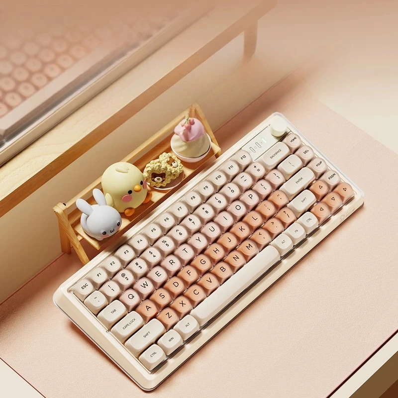 Mechanical keyboard, wireless Bluetooth high-value, mouse for girls' office
Mechanical keyboard, wireless Bluetooth high-value, mouse for girls' office