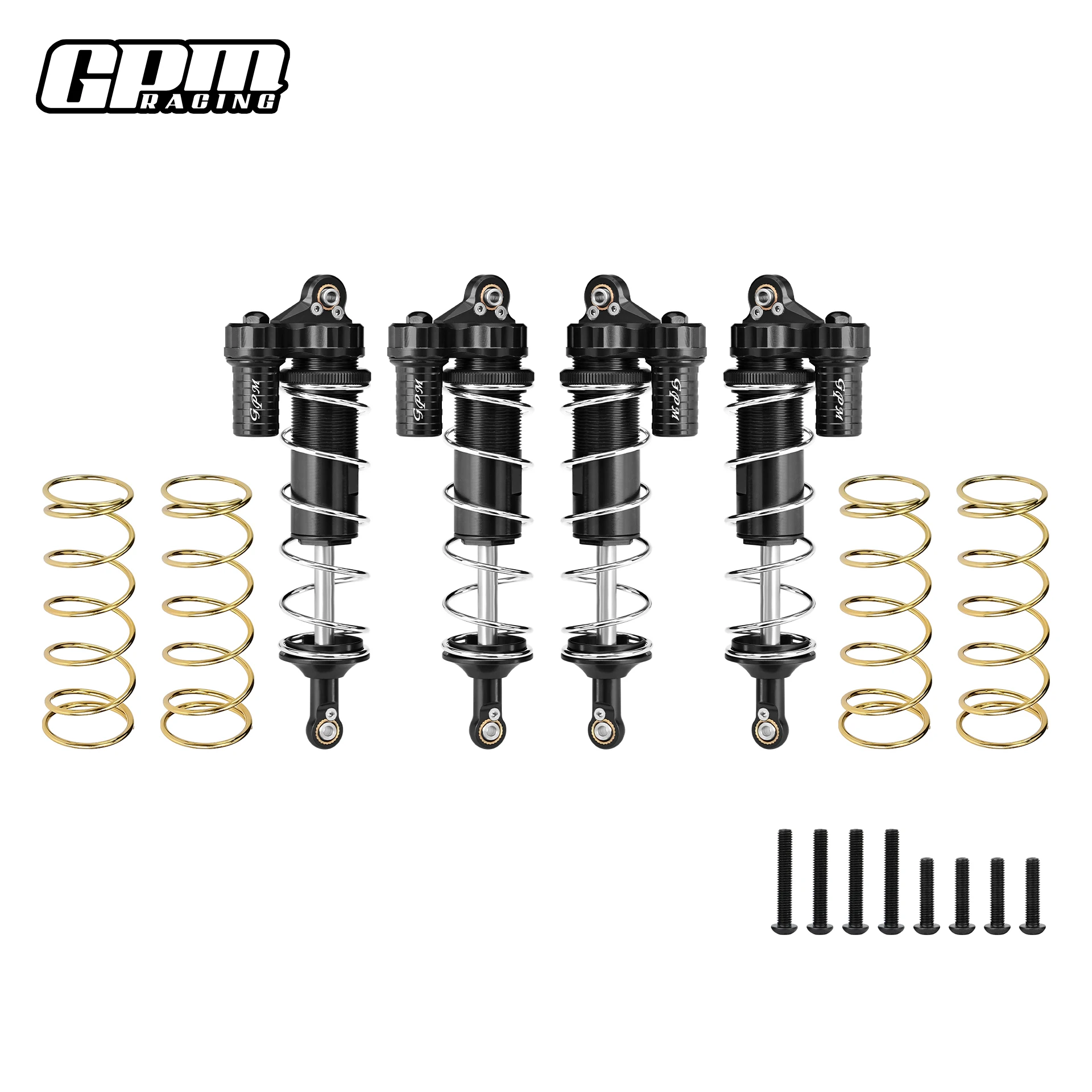 GPM Aluminum Front&Rear L-Shape Piggy Back Spring Dampers For TRAXXAS 1/10 4Wd
GPM Aluminum Front&Rear L-Shape Piggy Back Spring Dampers For TRAXXAS 1/10 4Wd