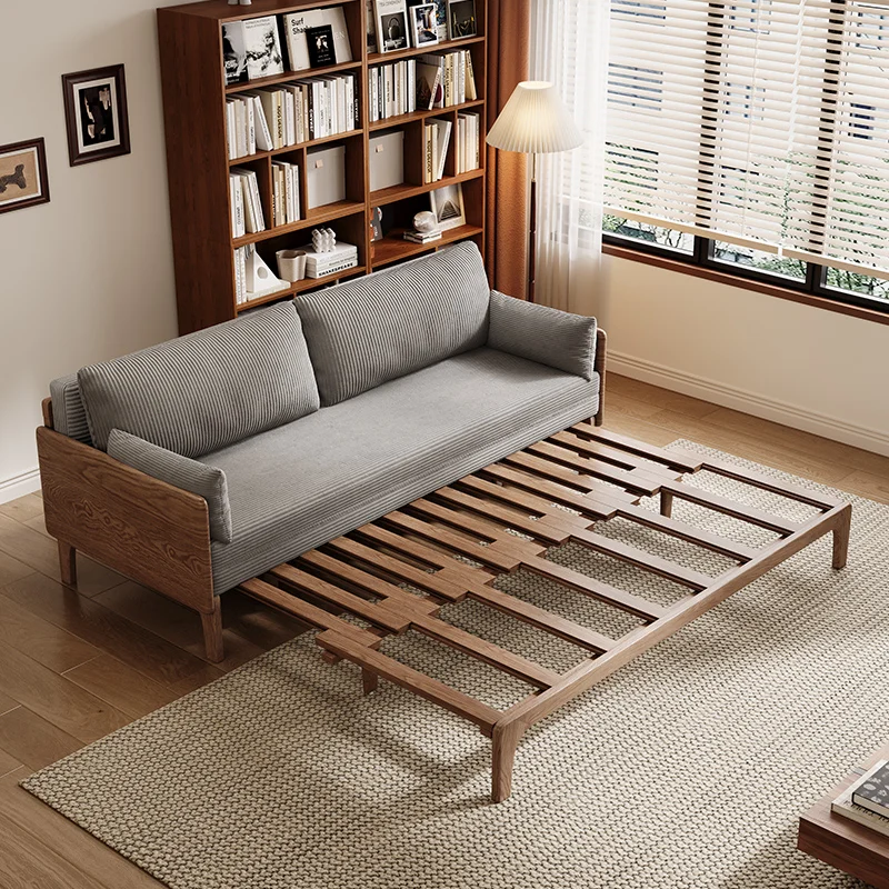 Solid wood sofa bed foldable dual-purpose small apartment single double retractable bed living room 2025 new pull-out sofa bed
Solid wood sofa bed foldable dual-purpose small apartment single double retractable bed living room 2025 new pull-out sofa bed