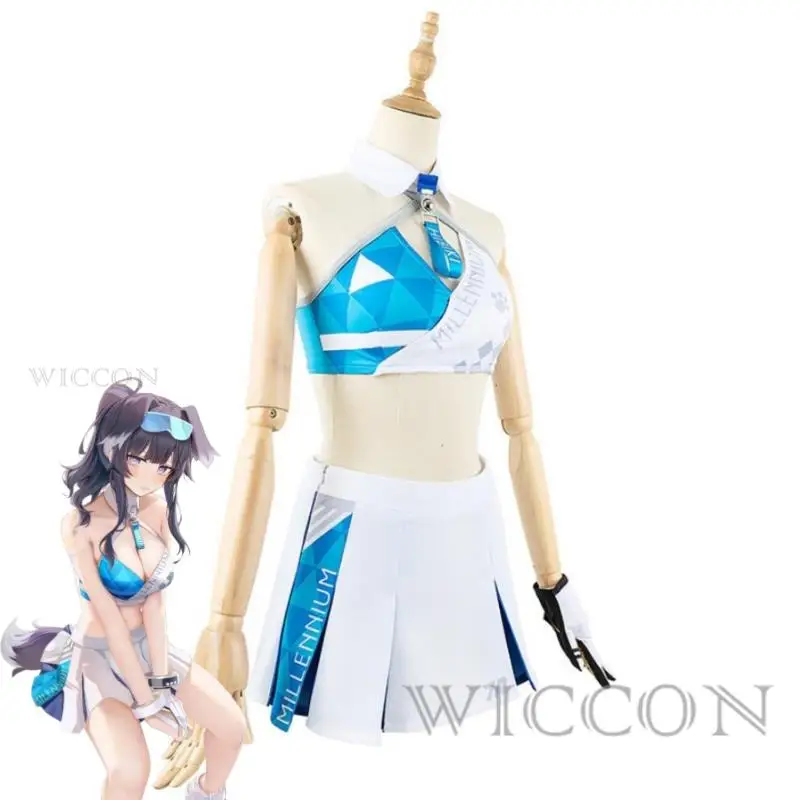 Game Blue Archive Nekozuka Hibiki Cosplay Costume Wig Anime Project MX Millennium Science School Sexy Woman Uniform Halloween
Game Blue Archive Nekozuka Hibiki Cosplay Costume Wig Anime Project MX Millennium Science School Sexy Woman Uniform Halloween