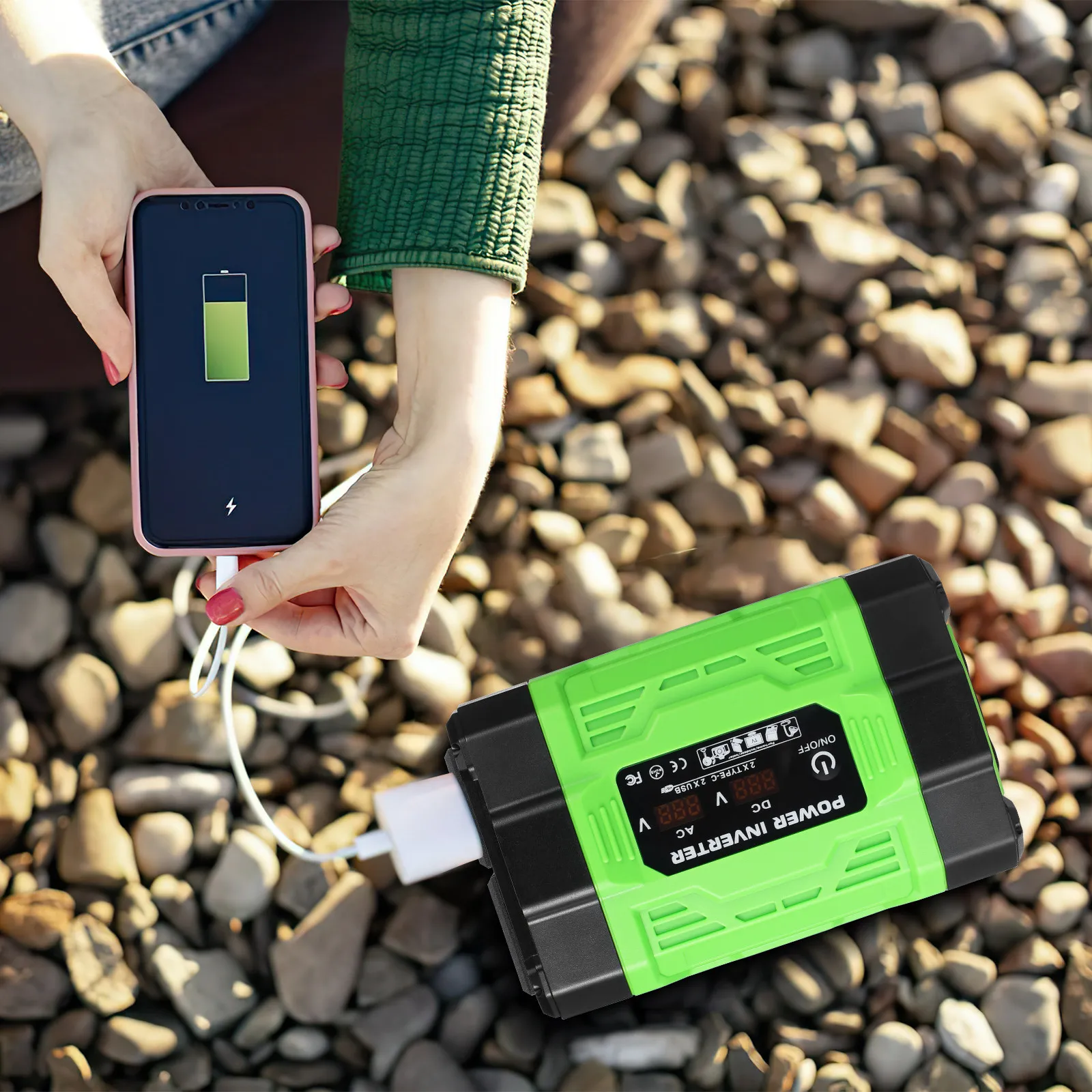 Автомобильный инвертор 300 Вт, преобразователь напряжения 12В в 110В переменного тока с дисплеем в реальном времени, двойные розетки USB Type-C
Автомобильный инвертор 300 Вт, преобразователь напряжения 12В в 110В переменного тока с дисплеем в реальном времени, двойные розетки USB Type-C