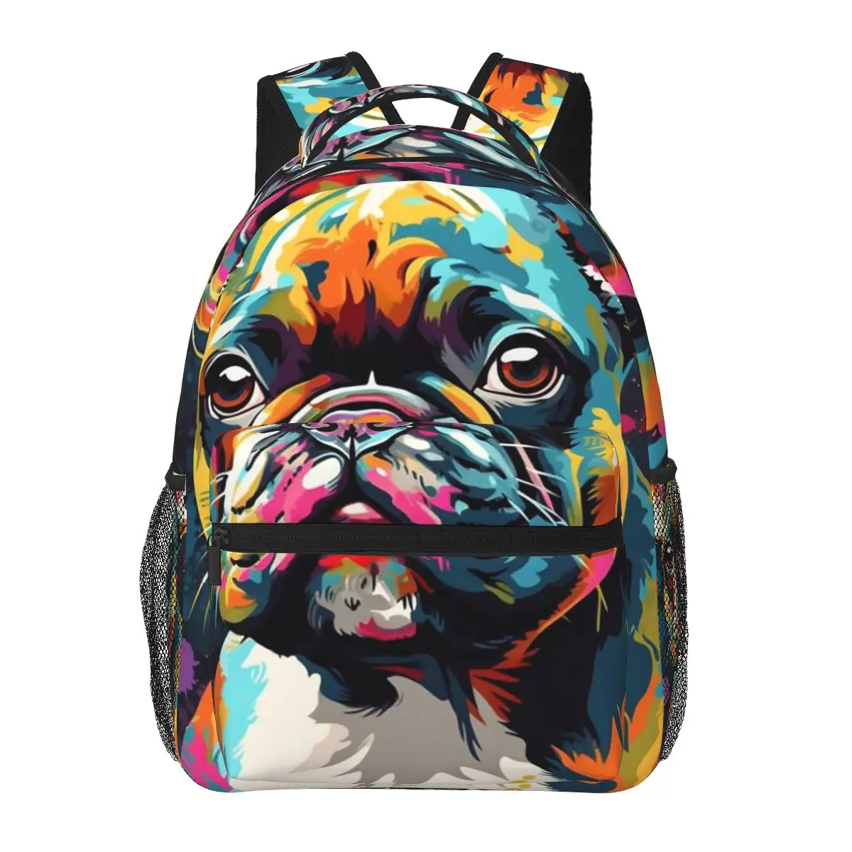 Colorful Graffiti Bulldog Smile Student Backpack School Bag Hiking Travel Daypack for Men Women Fashion Bookbag Shoulder Bags
Colorful Graffiti Bulldog Smile Student Backpack School Bag Hiking Travel Daypack for Men Women Fashion Bookbag Shoulder Bags