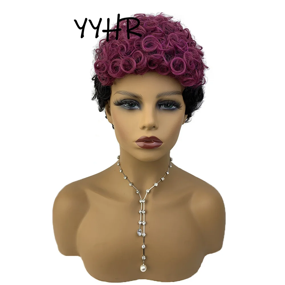 Synthetic Wig Curly Short Purple Ombre Black Natural Wig Suitable For Women's Daily Wear And Party Use Good Quality Hair.
Synthetic Wig Curly Short Purple Ombre Black Natural Wig Suitable For Women's Daily Wear And Party Use Good Quality Hair.