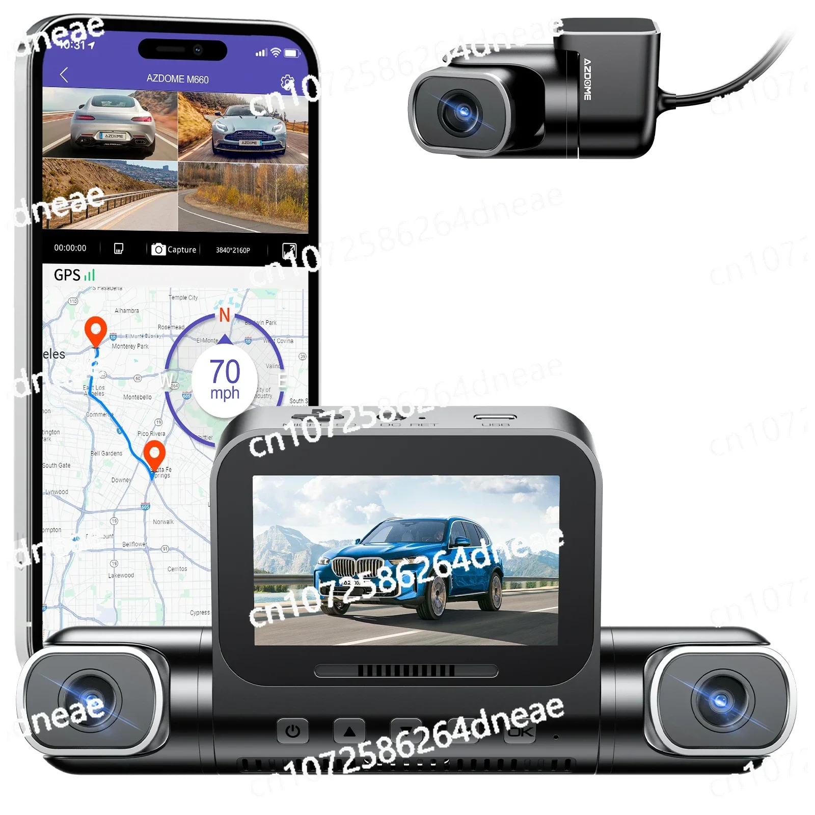 CAM M660 2K + 3 * 1080P 4CH CAR DVR GPS 5G WIFI Built-in 128GB EMMC voice control 24H parking monitor super night vision
CAM M660 2K + 3 * 1080P 4CH CAR DVR GPS 5G WIFI Built-in 128GB EMMC voice control 24H parking monitor super night vision