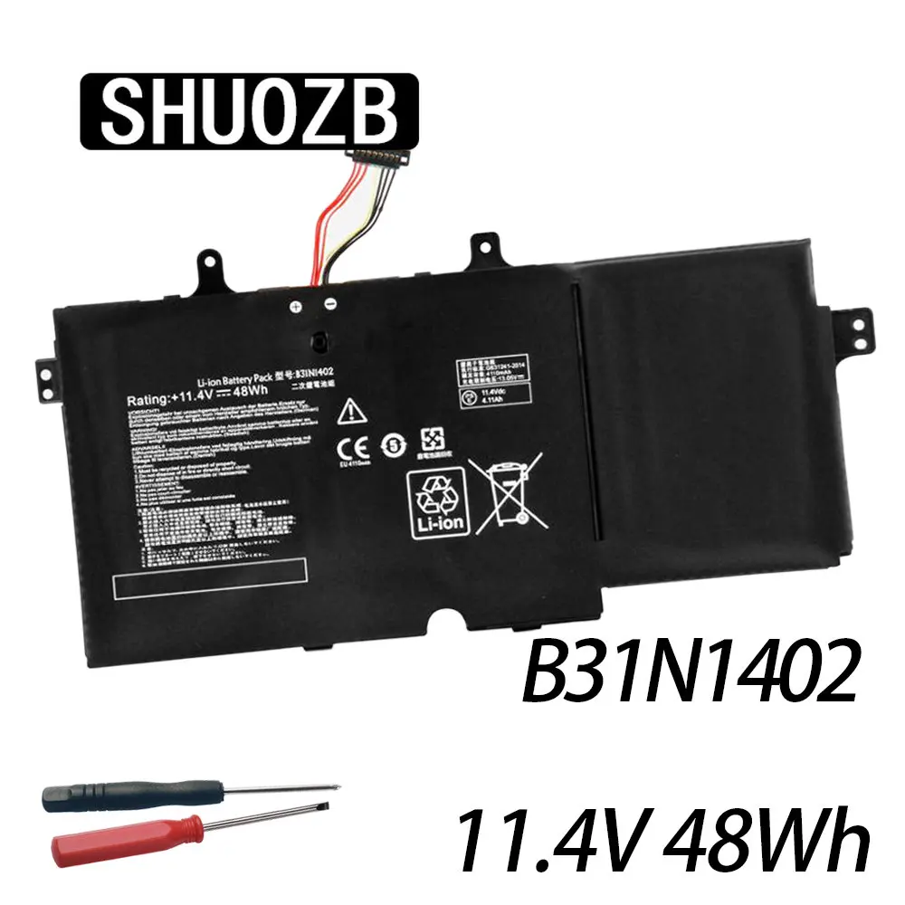 SHUOZB 11,4 V 48WH B31N1402 Аккумулятор для ноутбука ASUS N591LB Q551 Q551L Q551LN Q552U Q552UB B31BN9H 0B200-01050000 0B200-01050000M
SHUOZB 11,4 V 48WH B31N1402 Аккумулятор для ноутбука ASUS N591LB Q551 Q551L Q551LN Q552U Q552UB B31BN9H 0B200-01050000 0B200-01050000M