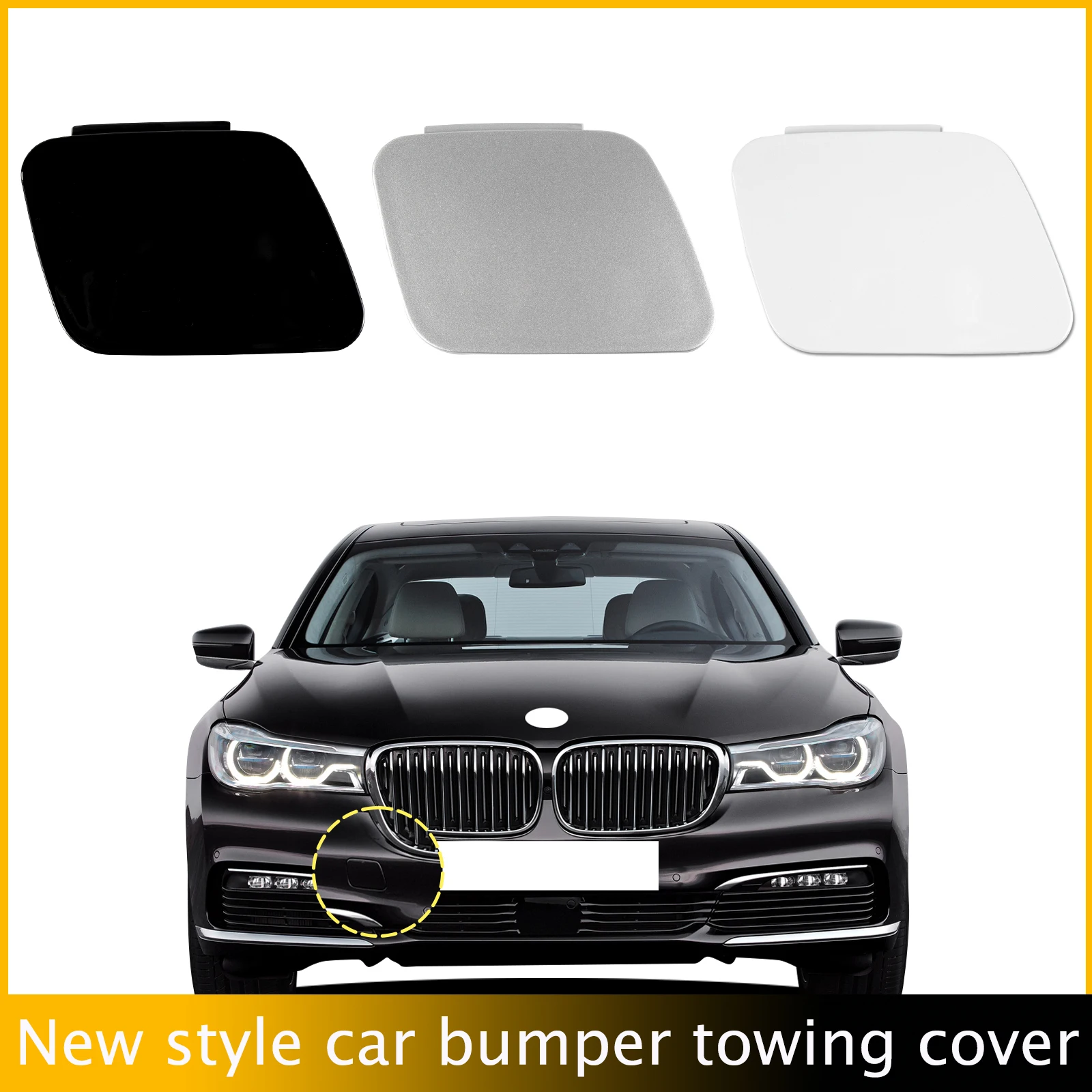 Front Bumper Tow Hook Cap Towing Eye Cover For BMW 7 series G11 G12 750i 750d 2015 2016 2017 2018 51117412466 Trailer Cover Cap
Front Bumper Tow Hook Cap Towing Eye Cover For BMW 7 series G11 G12 750i 750d 2015 2016 2017 2018 51117412466 Trailer Cover Cap
