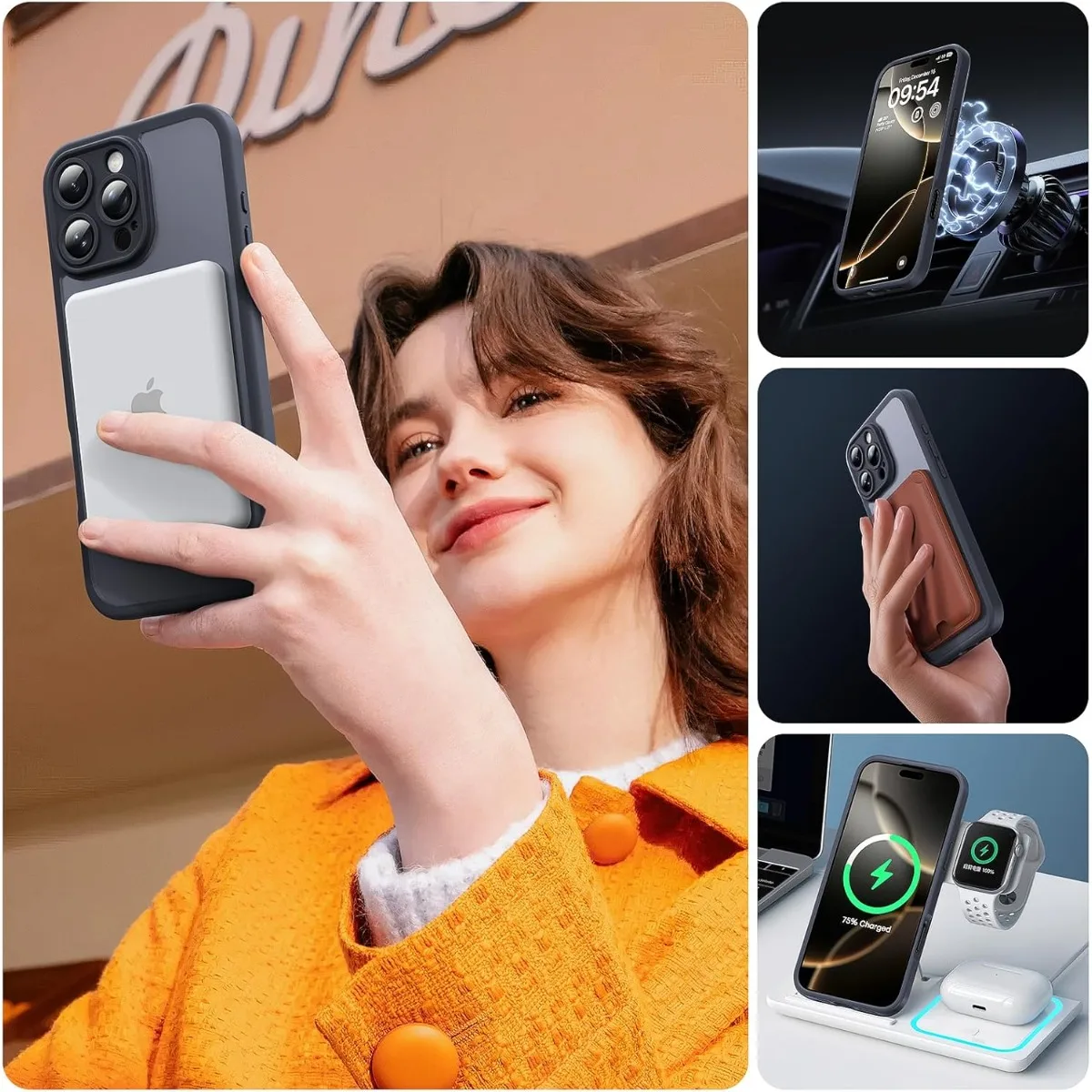 for iPhone 16 Pro Case, Compatible with Magsafe, Translucent Magnetic Matte Phone Case for iPhone 16 Pro 6.3 inch (Black)
for iPhone 16 Pro Case, Compatible with Magsafe, Translucent Magnetic Matte Phone Case for iPhone 16 Pro 6.3 inch (Black)