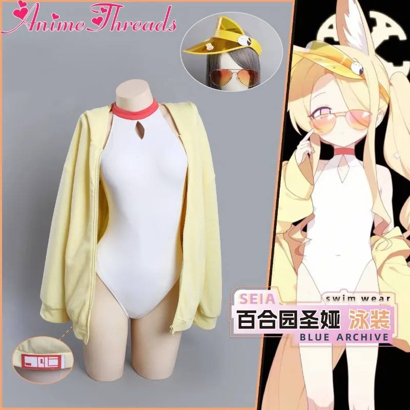 THREAD Blue Archive Yurizono Seia Swimsuit Cosplay Costume Cos Game Anime Party Uniform Hallowen Play Role Clothes Clothing
THREAD Blue Archive Yurizono Seia Swimsuit Cosplay Costume Cos Game Anime Party Uniform Hallowen Play Role Clothes Clothing