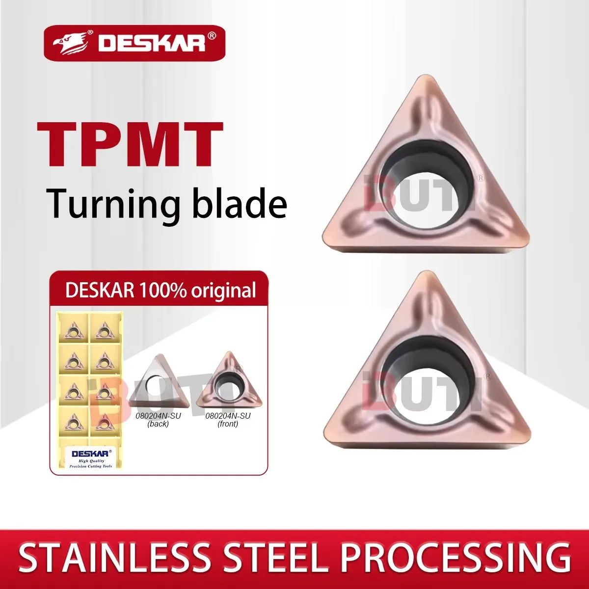 CNC Triangle Inner Hole Boring Turning Insert TPMT080204N-SU LF6018 Pneumatic Chamfering Machine For Processing Stainless Steel
CNC Triangle Inner Hole Boring Turning Insert TPMT080204N-SU LF6018 Pneumatic Chamfering Machine For Processing Stainless Steel