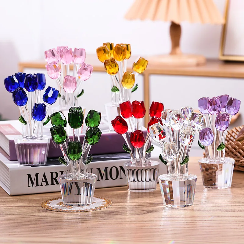 PYJ rose crystal decorative table crystal handicraft ornament
PYJ rose crystal decorative table crystal handicraft ornament