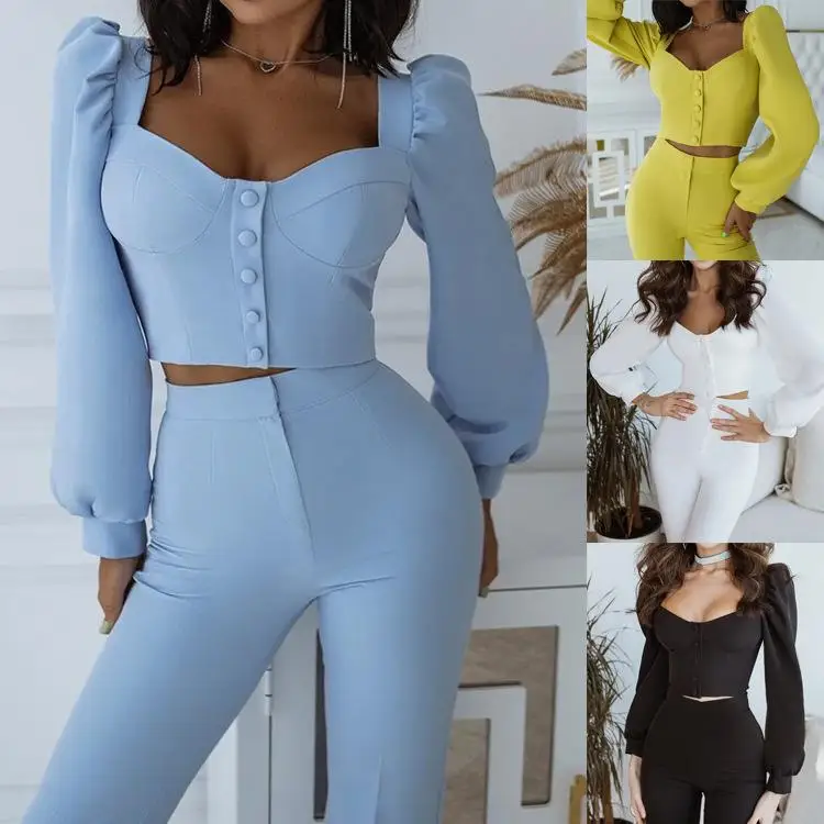 Faionable Casual Lantern Sve Top And Flared Pants Set Independent Station Women's Spring 2025 Long Sve Long Pants
Faionable Casual Lantern Sve Top And Flared Pants Set Independent Station Women's Spring 2025 Long Sve Long Pants