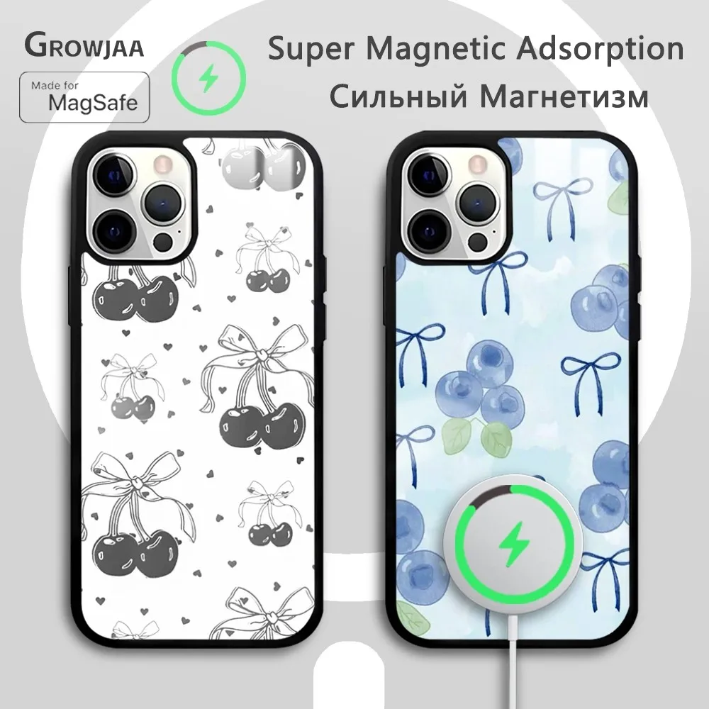 Wildflower Ins Strawberry cherry Cartoon Phone Case For iPhone 16 15 14 13 12 11 Pro Max Plus Mini Magsafe Mirror Wireless Magne
Wildflower Ins Strawberry cherry Cartoon Phone Case For iPhone 16 15 14 13 12 11 Pro Max Plus Mini Magsafe Mirror Wireless Magne