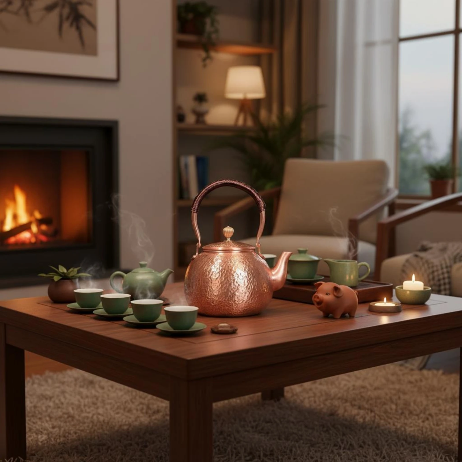 Hammered Copper Teapot Large Capacity Handmade Copper Alloy Tea Kettle Stovetop Tea Kettle for Home
Hammered Copper Teapot Large Capacity Handmade Copper Alloy Tea Kettle Stovetop Tea Kettle for Home
