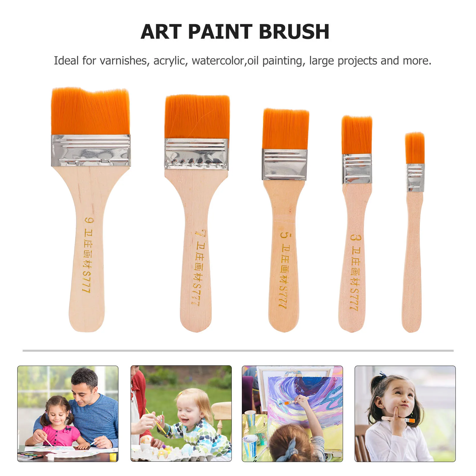 50pcs Paint Brushes Set Wooden H Nylon Hair for Acrylic Watercolor Oil Painting Art Craft Durability Cleaning
50pcs Paint Brushes Set Wooden H Nylon Hair for Acrylic Watercolor Oil Painting Art Craft Durability Cleaning