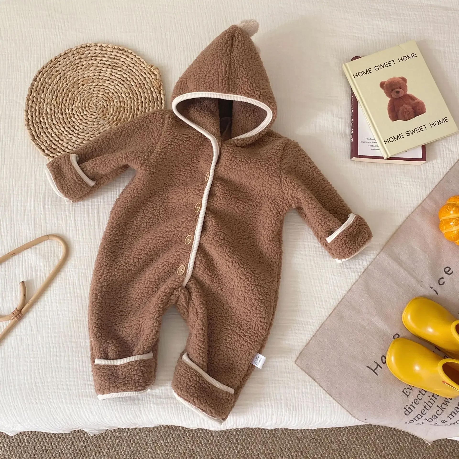 2025 Newborn Baby Dinosaur Romper Autumn Winter Warm Fluffy Fleece Hooded Jumpsuit Korean Style 0-24M Baby Clothes
2025 Newborn Baby Dinosaur Romper Autumn Winter Warm Fluffy Fleece Hooded Jumpsuit Korean Style 0-24M Baby Clothes