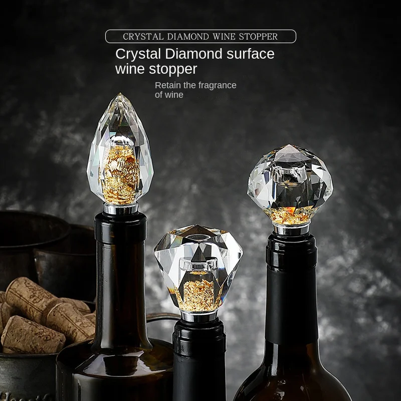 Creative glass, crystal red wine stopper, wine bottle stopper, champagne stopper, fresh-keeping seal plug, household silicone
Creative glass, crystal red wine stopper, wine bottle stopper, champagne stopper, fresh-keeping seal plug, household silicone