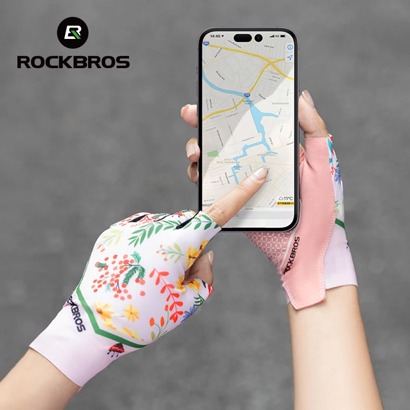 ROCKBROS велосипедные перчатки из ледяного шелка, спортивные перчатки с половиной пальца, женские дышащие противоскользящие перчатки, спортивная защита от солнца, велосипедное снаряжение
ROCKBROS велосипедные перчатки из ледяного шелка, спортивные перчатки с половиной пальца, женские дышащие противоскользящие перчатки, спортивная защита от солнца, велосипедное снаряжение