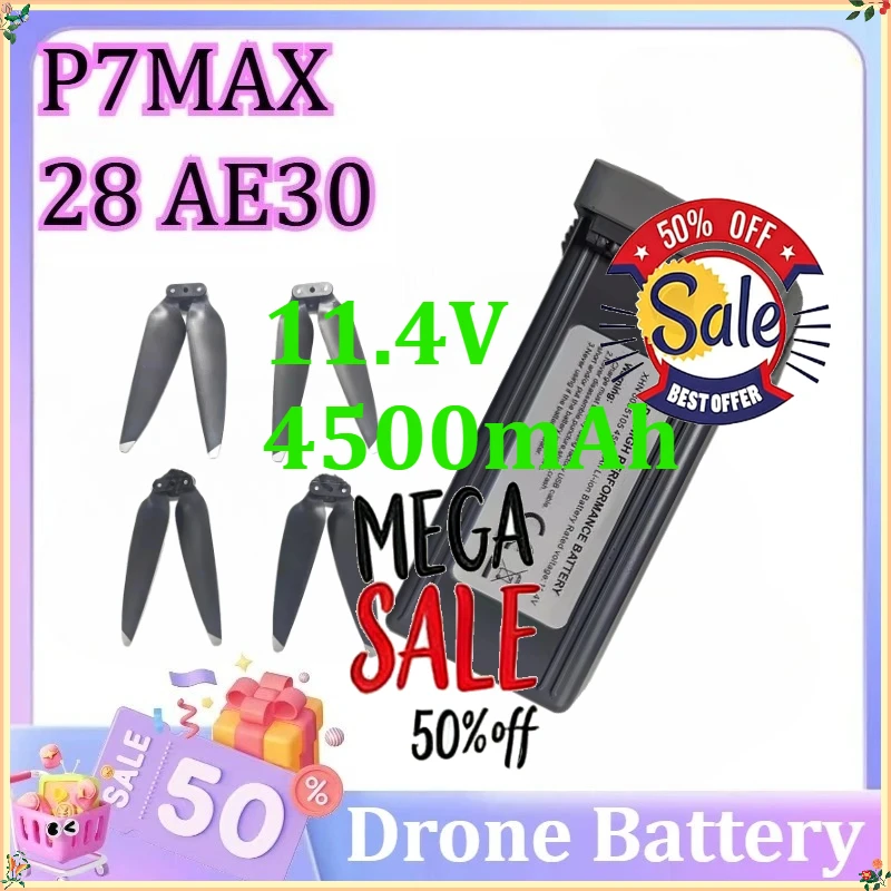 P7MAX 28 AE30 Drone Battery High-Capacity 11.4V 4500mAh
P7MAX 28 AE30 Drone Battery High-Capacity 11.4V 4500mAh